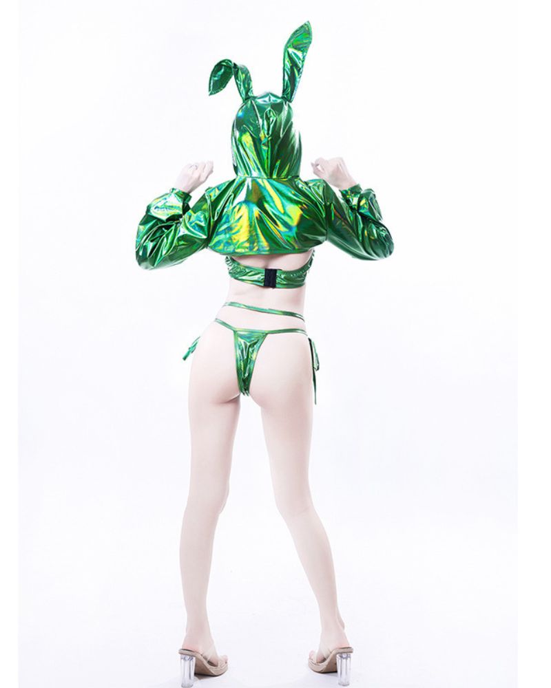 Bunny Girl Laser Top and Panties Set