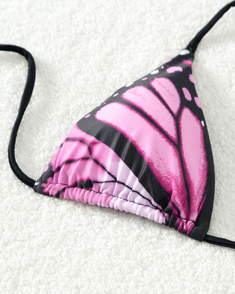 Colorful Butterfly Bikini Set