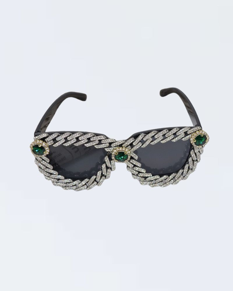 Cat Eye Sparkling Rhinestone Sunglasses