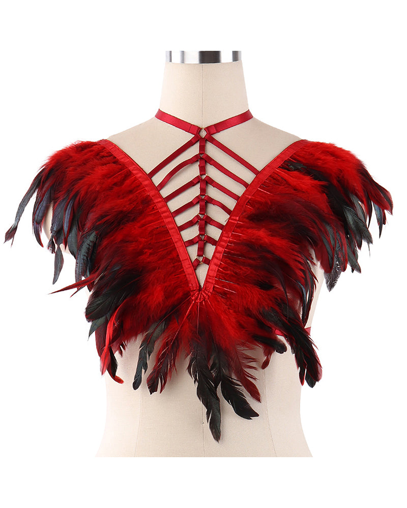 Red Belt Feather Lingerie – Msdark